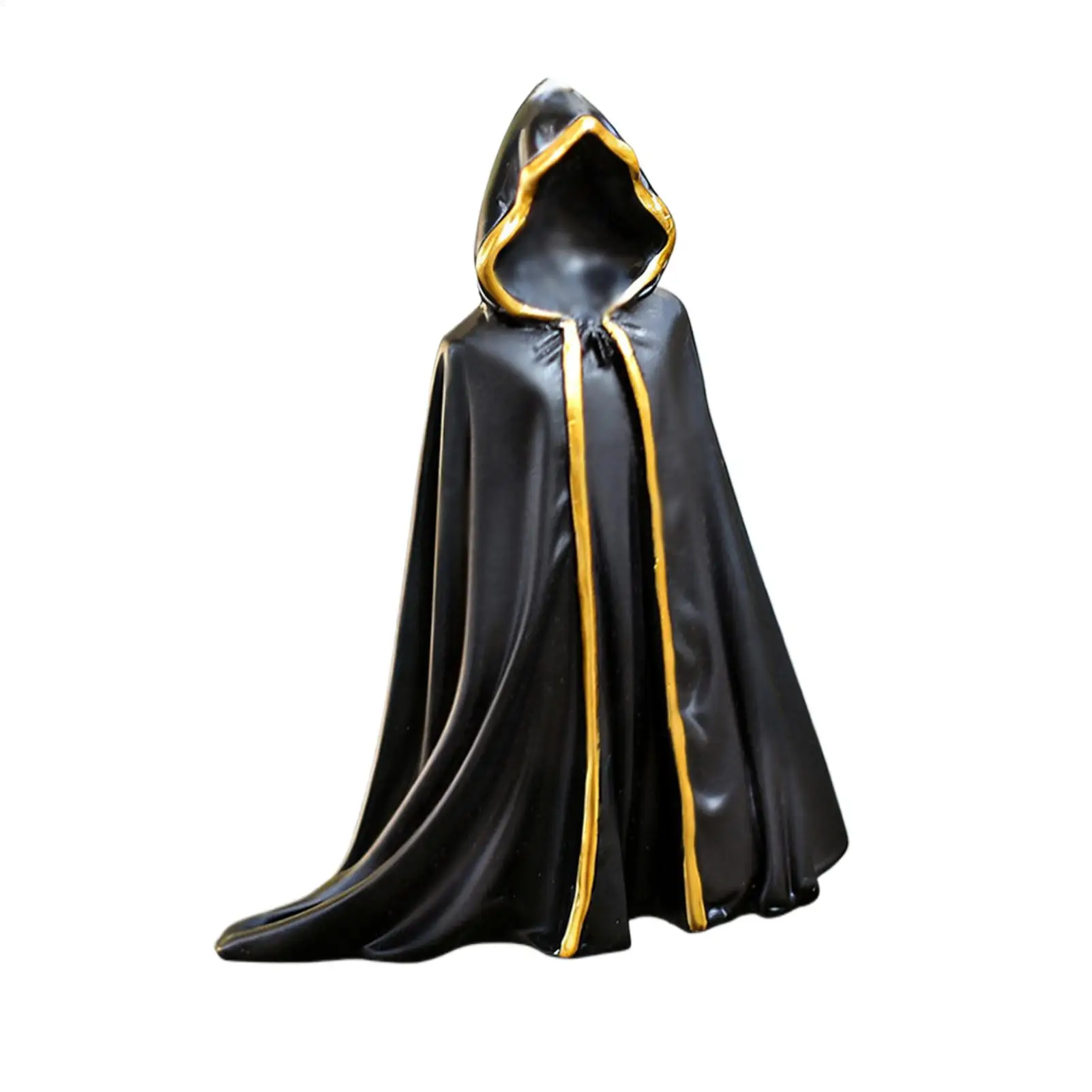 Halloween Ornaments For Tree Spooky Resin Black Cloak Faceless Ghost Decoration Outdoor Halloween Figurines For Eave Window