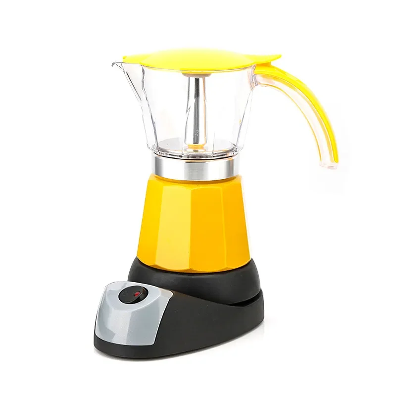 Wholesale in large quantities, star anise electric mocha pot, brewed coffee pot, aluminum mocha pot, coffee utensils for 3-6