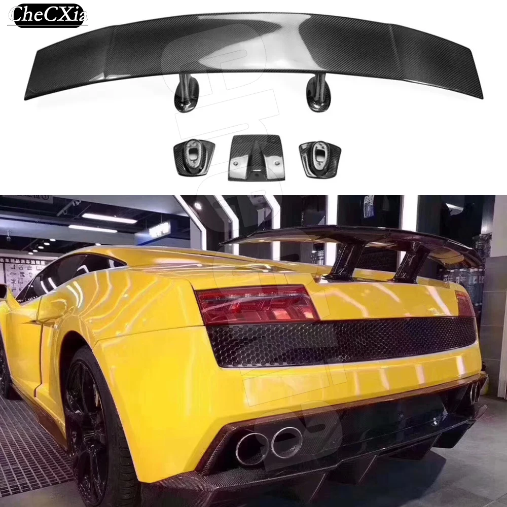 For 2007-2014 Lamborghini Gallardo LP550/LP560/LP570 Real Carbon Fiber Rear Trunk Lip Spoiler FRP / Forged Carbon Rear Spoiler