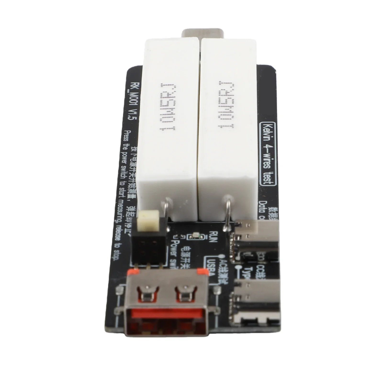 Electric Testing Tool As Shown Type-C Power Meter Accurate Current Voltage Input Current 2A Required Compact Portable ABS Design