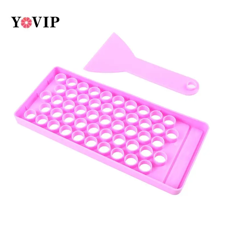 2Pc/Set Diy Lip Balm Lip Gloss Crafting Kit Wax Pouring Tray Spatula Scraper Set