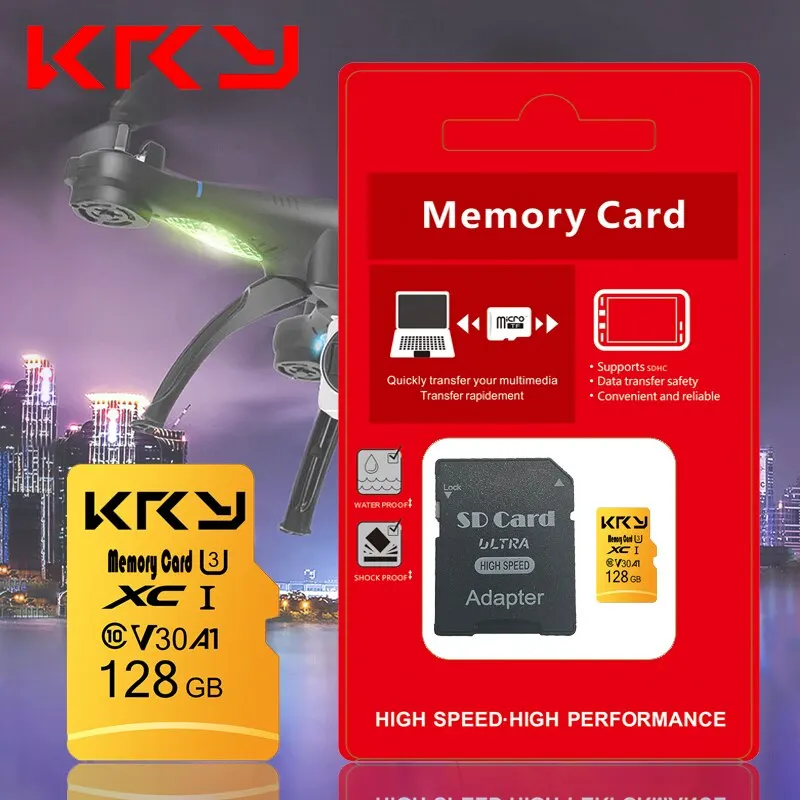 Micro Memory SD TF Card U3 128GB 64GB 32GB SD Card SD/TF Flash Card 128GB 64GB U3 Class 10 32GB Memory Card