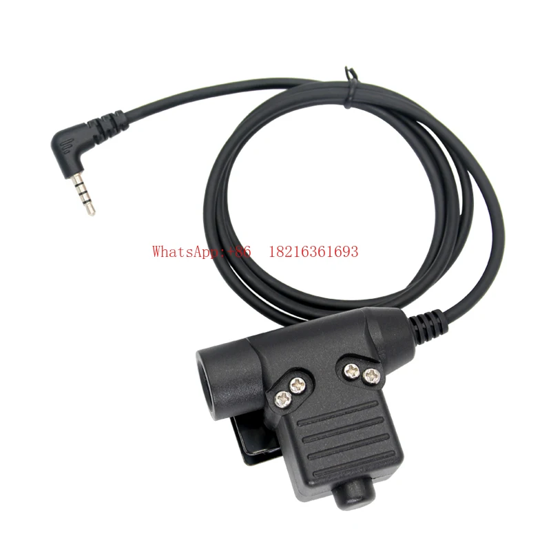 1S 2S Handheld Earphones U94PTT Charging Tactical Retractable Throat Microphone