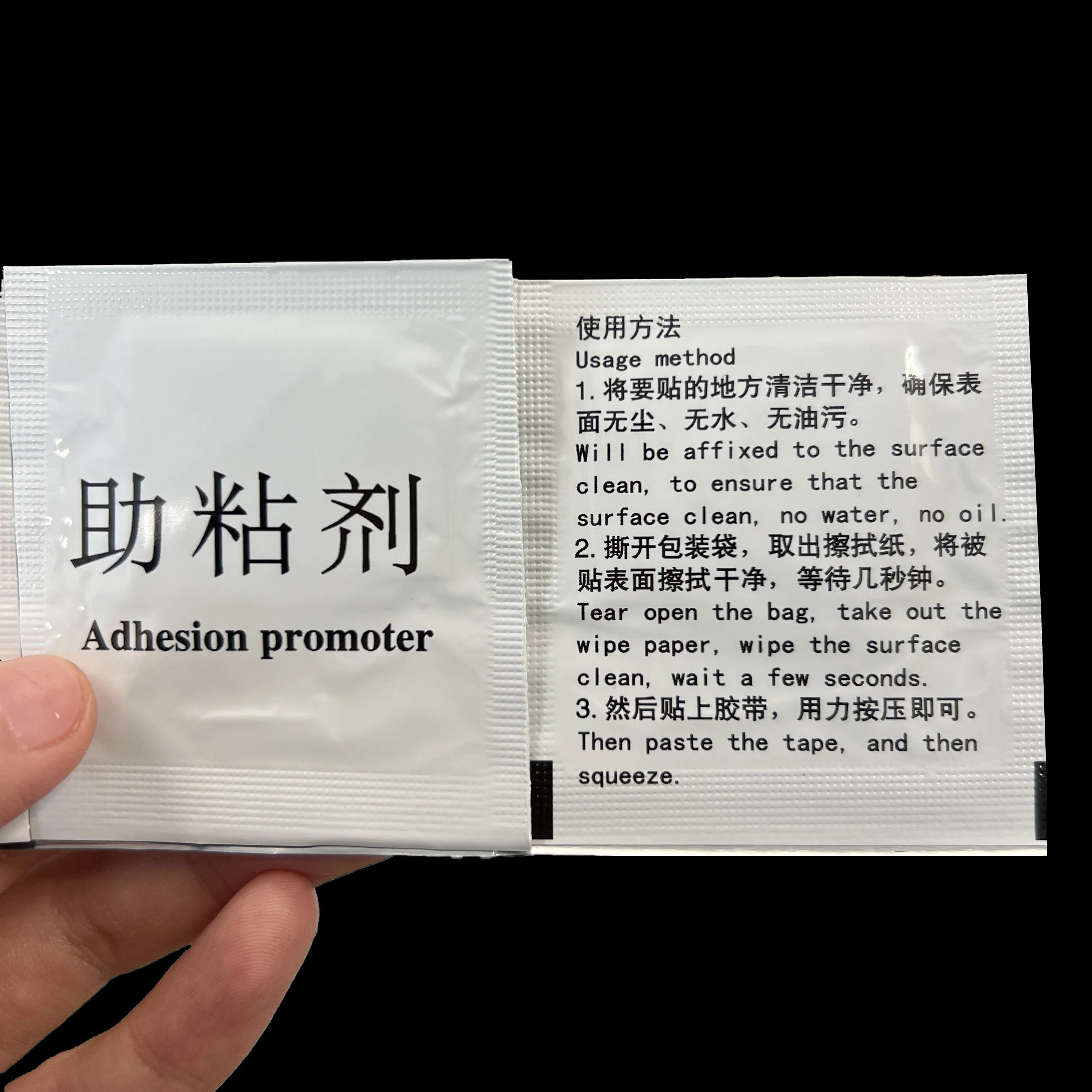 3ML Primer Adhesion Promoter Bags Non-Woven Wipes for Double Sided Adhesive Tape Enhancers