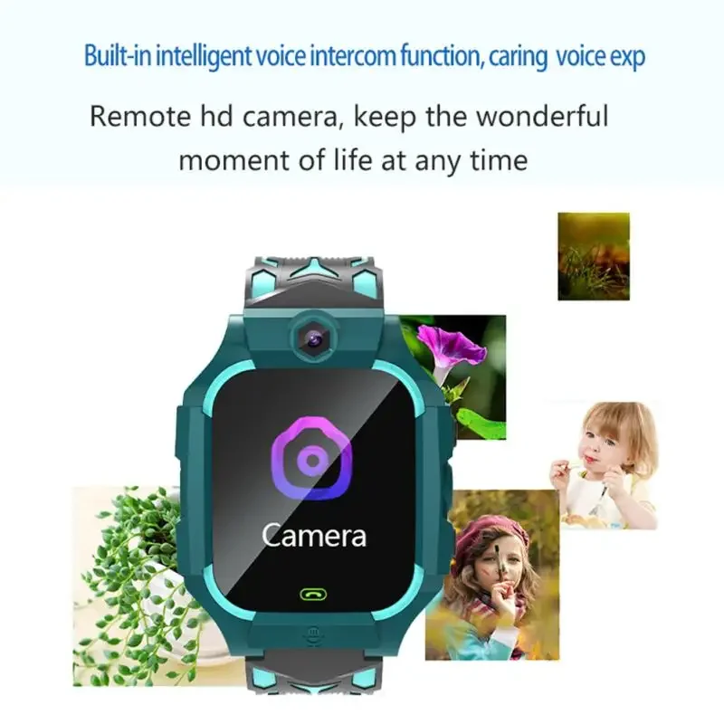 Smartwatch per bambini, dispositivo per SIM card, chiamata SOS, telefono cellulare, fotocamera impermeabile, localizzatore di posizione, regalo per bambini