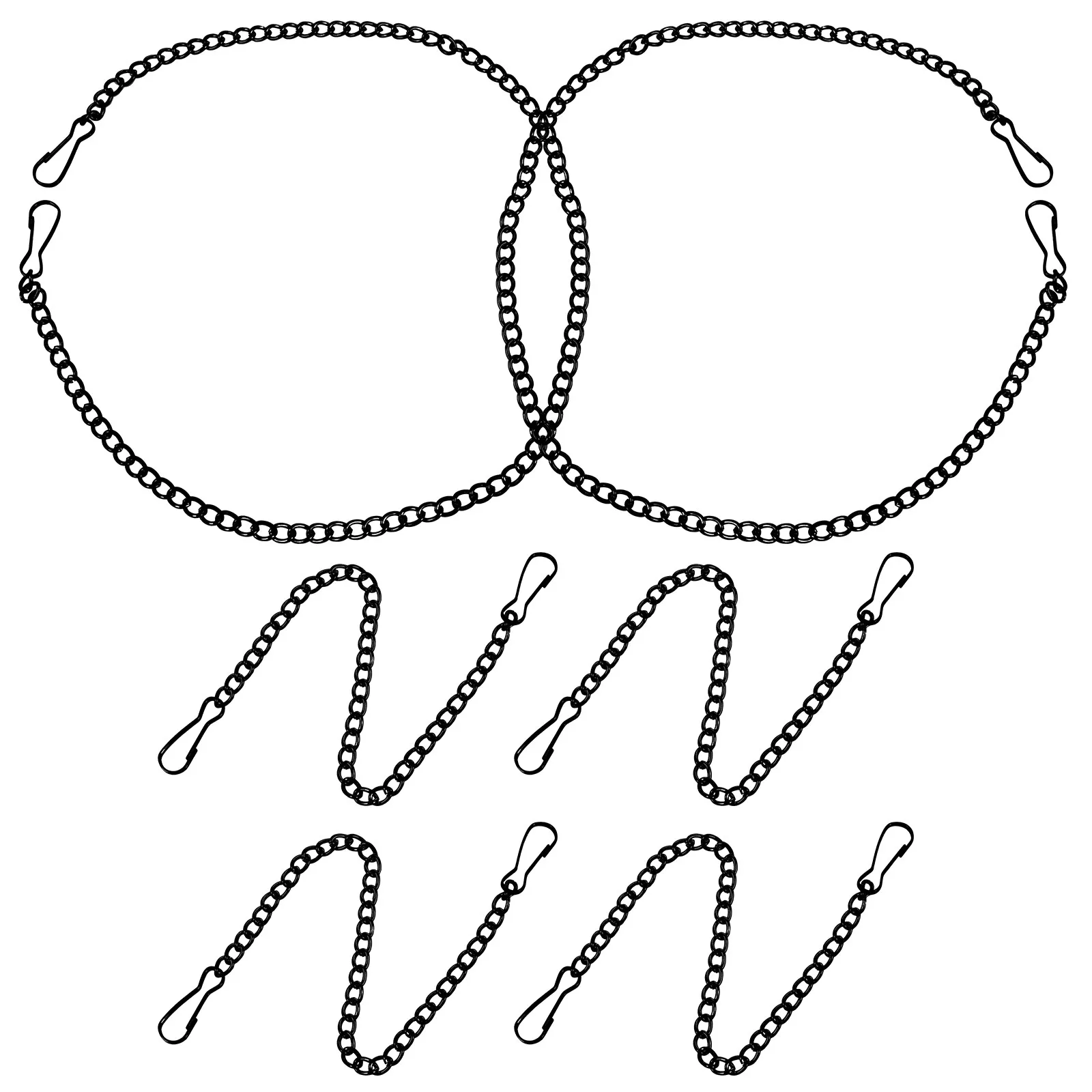 6Pcs Metal Chain for Hanging with Hook Heavy Duty Hanging Chains for Plants Photos Advertising Boards Chalkboards