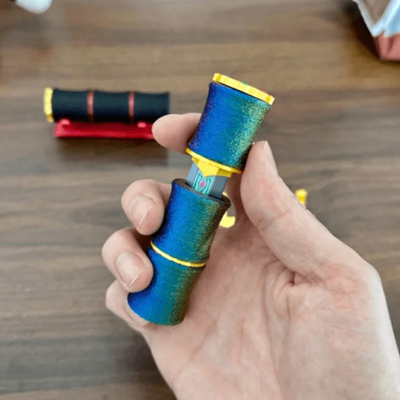3D Printed Bamboo  Ancient Style Fidget Toy, Built-in Magnetic Absorbing Creative Stress Relief EDC Toy