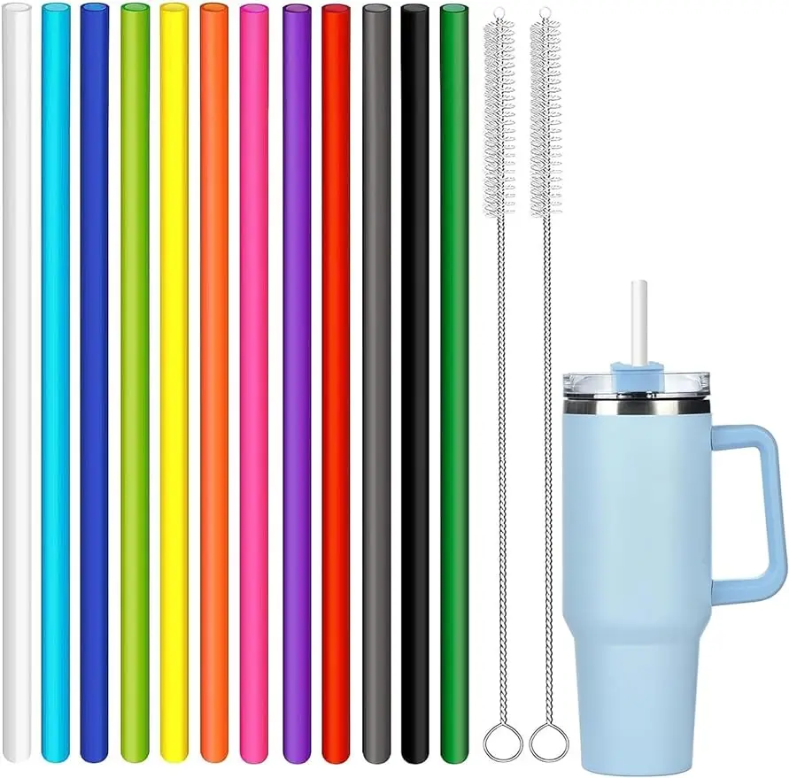 14pcs Replacement Straws for 40 oz  Adventure Travel Tumbler Cup,Compatible with 40oz 30oz 20oz 14oz Water Jug