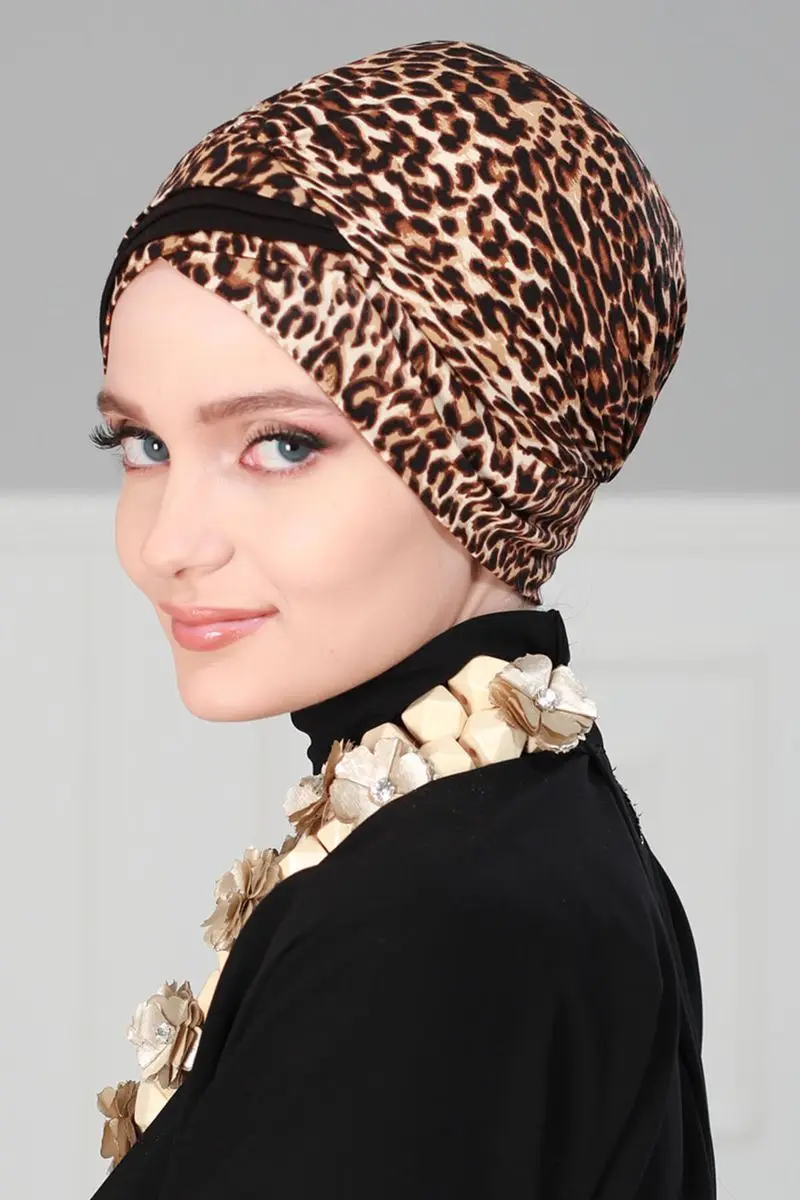 Motif léopard à Double couleur, os peigné