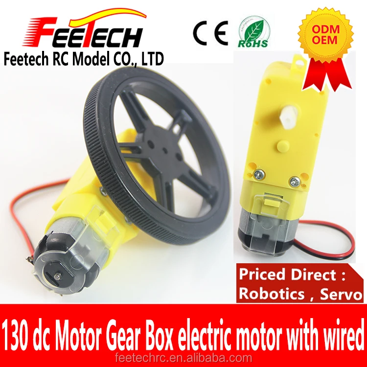 Gear Motor TT Motor + Roda untuk Robot Mobil Pintar Motor DC + Roda Pendukung
