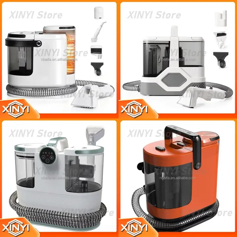 1700W Portable Carpet Cleaner Machine 15KPa Suction Hot Water Spray Deep Spot Cleaning for Upholstery Rugs Car Sofa