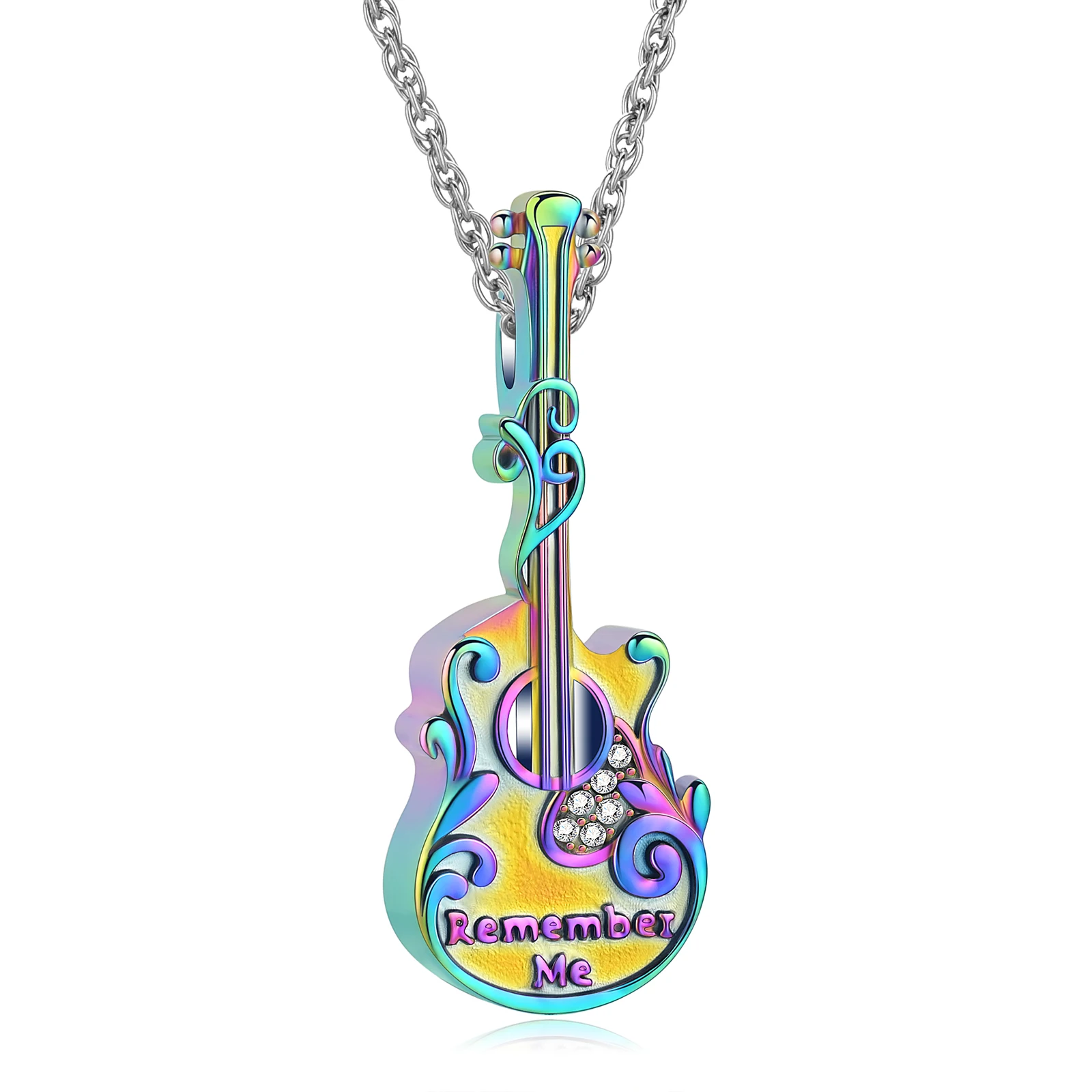 

Cremation Jewelry for Ashes Guitar Urn Necklace for Ashes Holder Memorial Keepsake Urn Jewelry