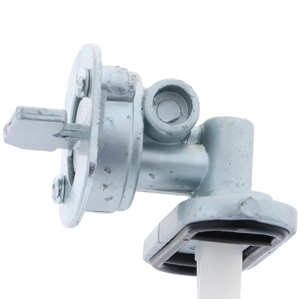 

Fuel Petcock Valve Switch Assembly Silver Aluminum Alloy Gas Shut Off Accessory for Suzuki AX 100 GP 125