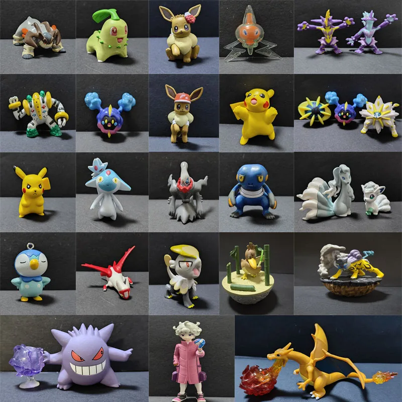 

Pokemon Figure Lot, Necrozma Darkrai Charizard Tapu Koko Cosmoem, Anime Model Statue Collection