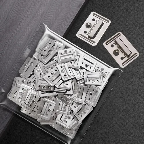 Imagen 1 del producto Sujetadores de clip ocultos para paneles de pared de fibra de bambú – Soportes de montaje de acero inoxidable – Sistema de paneles de pared integrado sin costuras