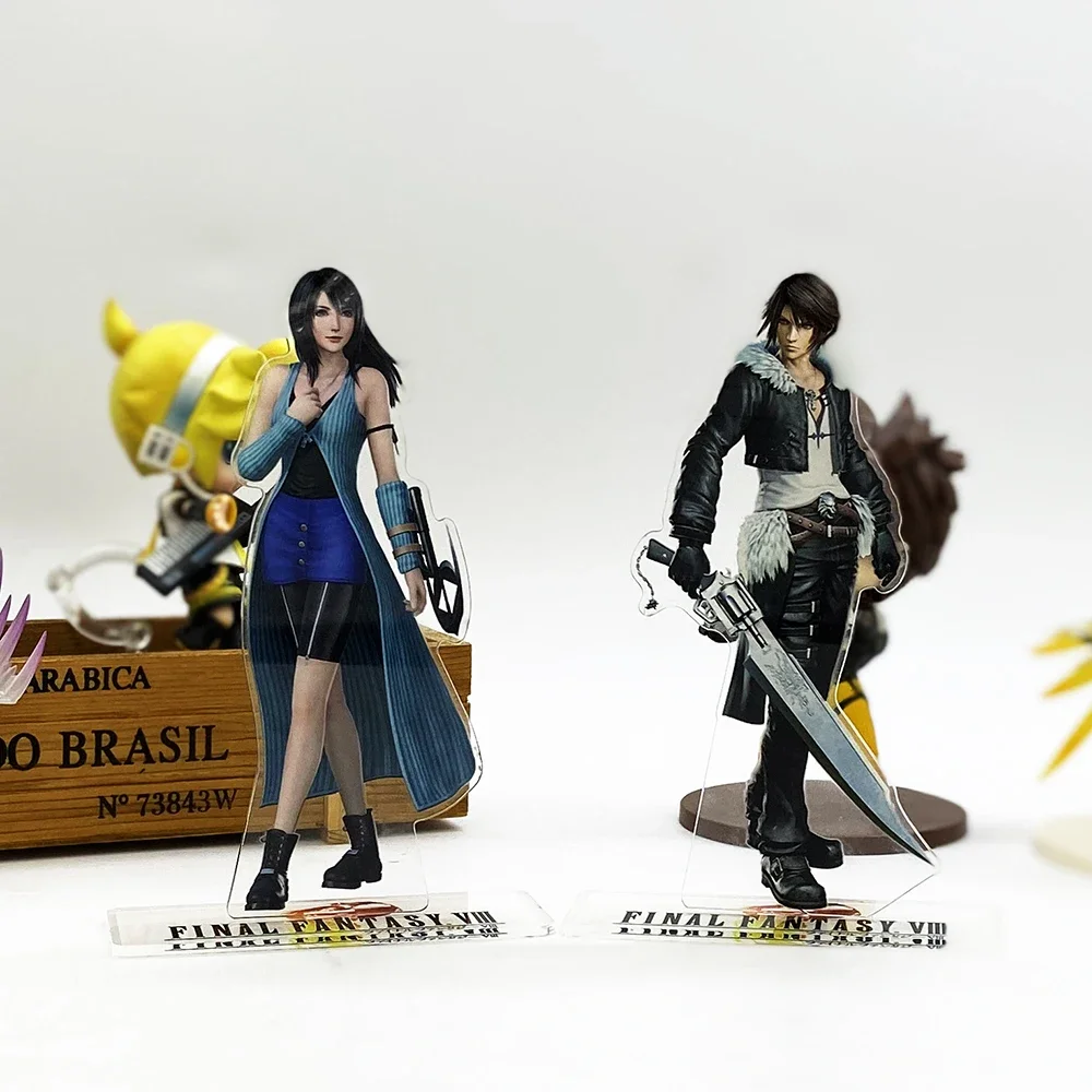 FF8 8 Squall Rinoa  acrylic standee figurines desk decoration cake topper