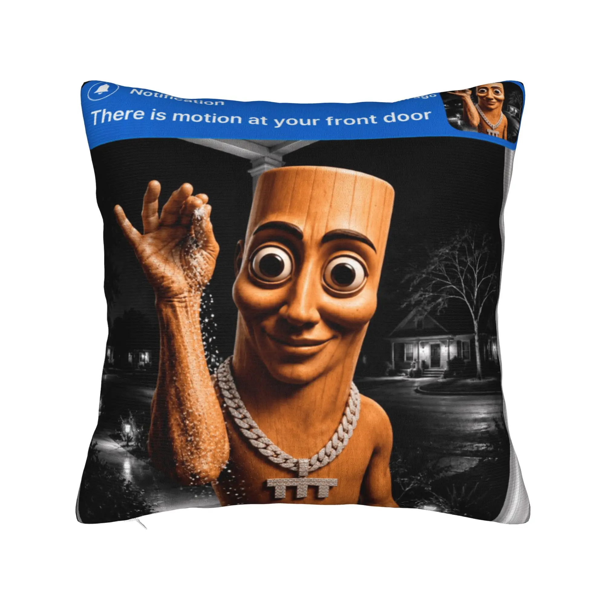 There is Motion at Your Front Tung Tung Sahur Money Performance Pillow Cover Pillow Case For Chair Sofa Home Decor Cushion Cover