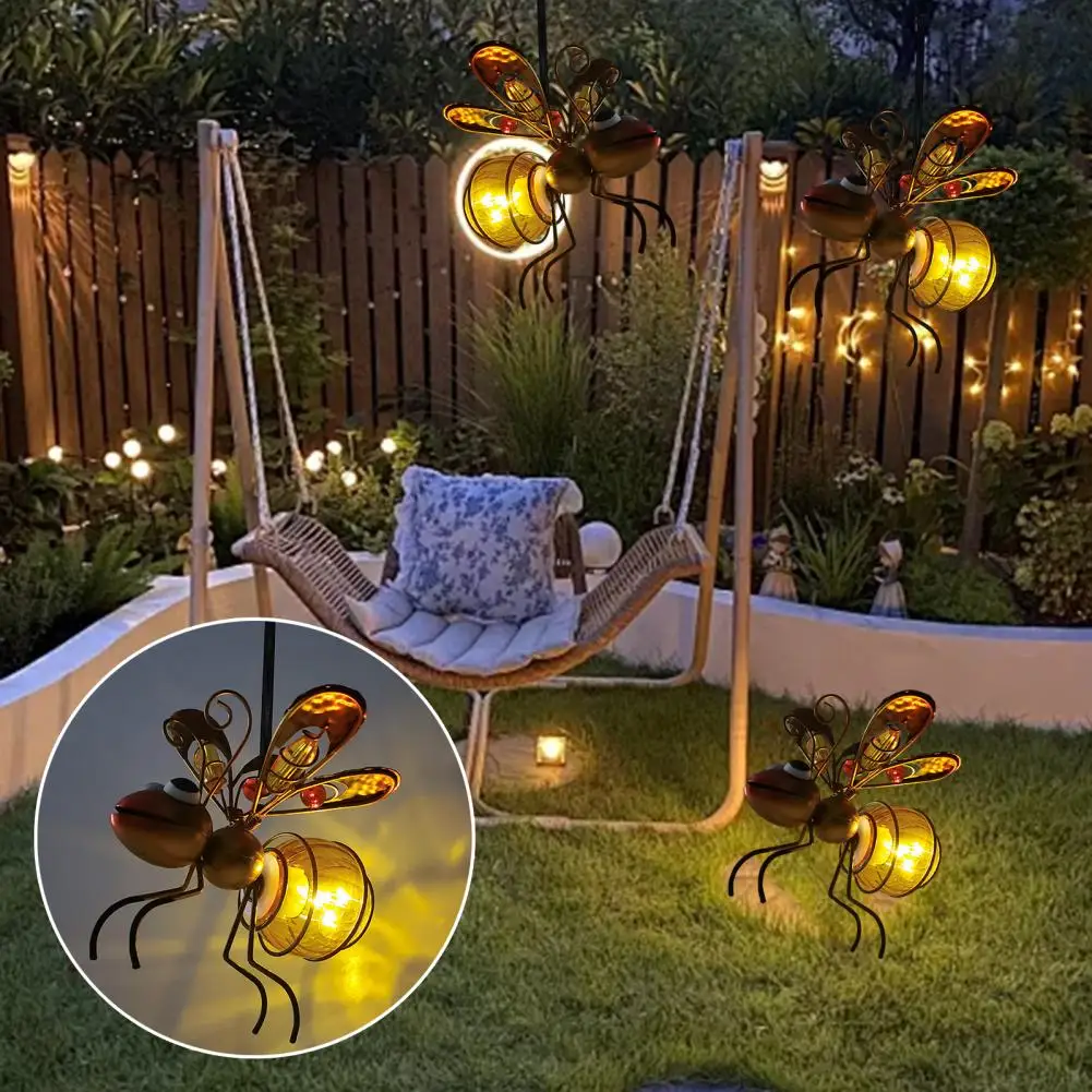 

15*13cm Solar-Powered Hanging Ant Light Garden Decoration IP65 Waterproof Auto Charging Backyard Balcony Solar Hanging Pendant