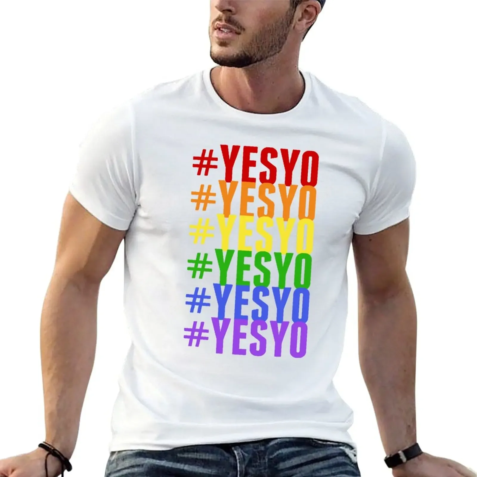 YesYo Pride 2022 T-Shirt vintage graphic tee for a boy sweat vintage clothes mens vintage t shirts