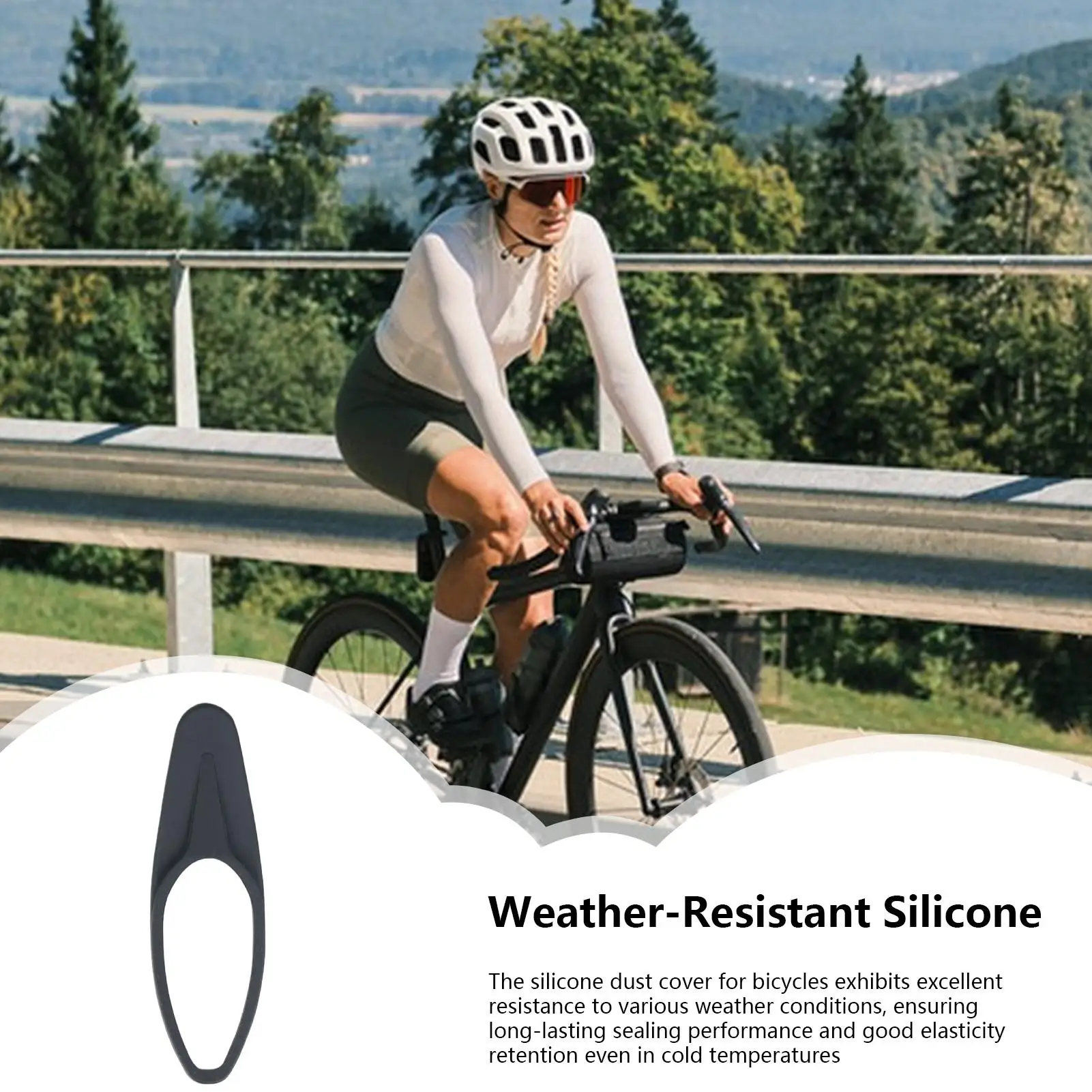 

Seatpost Tube Protector Weatherproof Long-Lasting Protector Bicycle Seat Post Silicon Ring Dust Cover For Family Friends