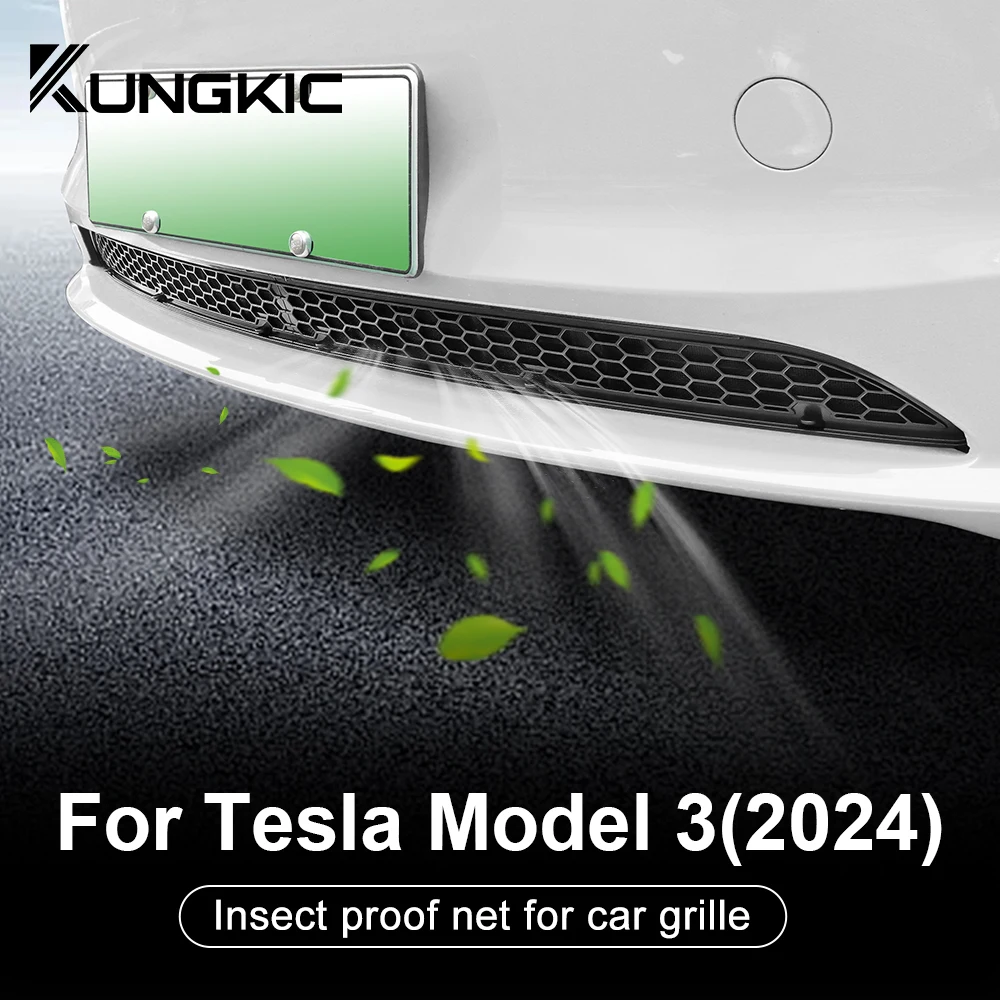 

Нижний Бампер для Tesla Model 3 Highland 2024, сетка от насекомых, Пыленепроницаемая внутренняя решетка вентиляции, крышка от насекомых, передняя крышка