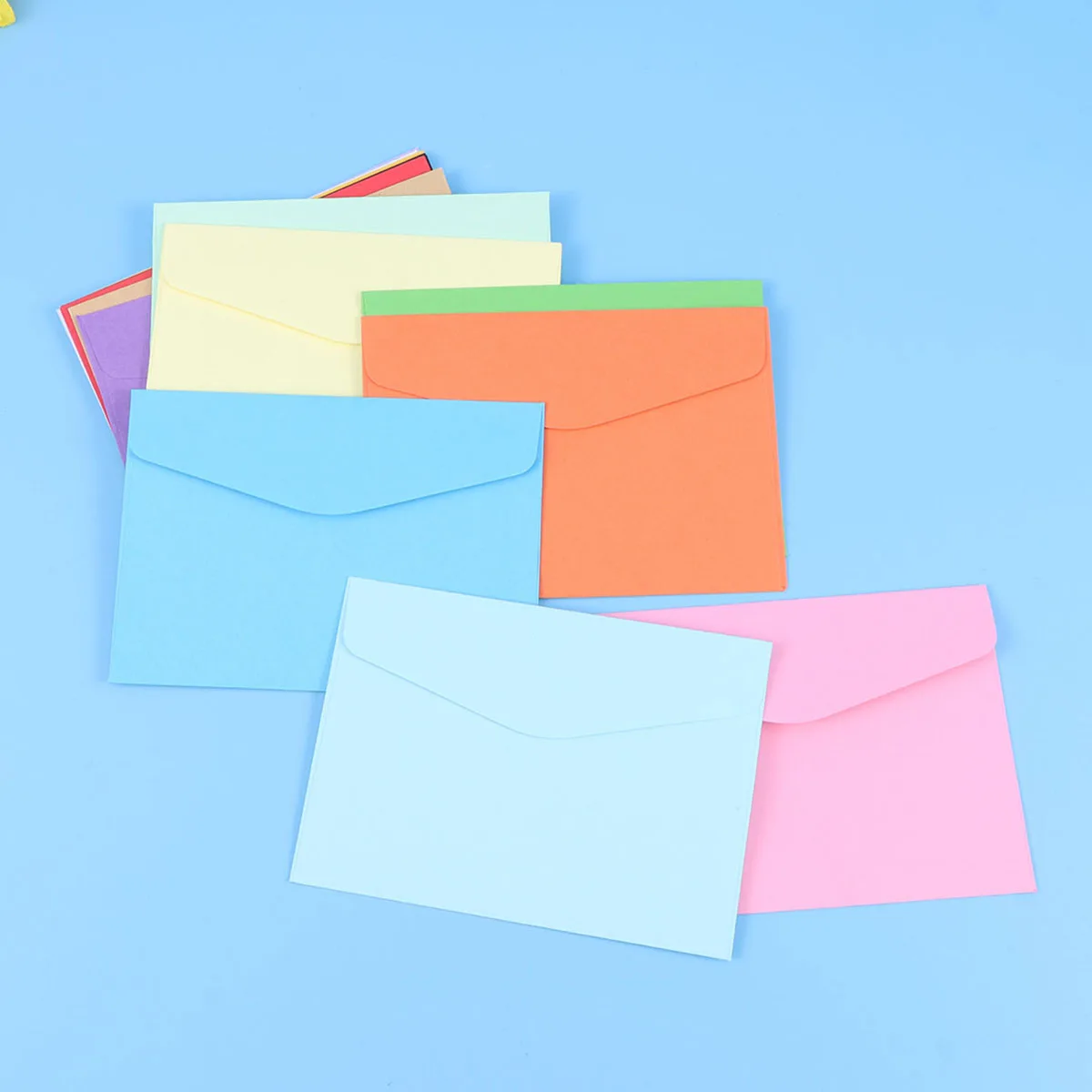 

140pcs Monochrome Envelopes Solid Color Mini Candy Blank Stationery Gift Card Photo Letter Water Activated Elegant