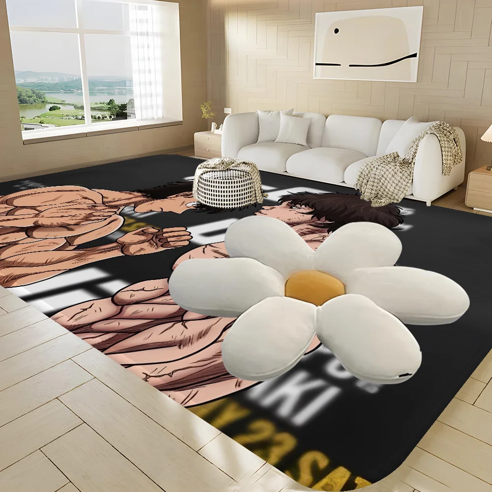 باكي هانما يوجيرو مانغا سجادة أرضيات الشمال نمط المنزل ممسحة الحمام المرحاض الحصير غرفة نوم فندق ديكور حصيرة #3