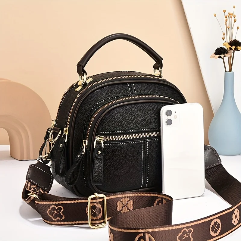 Pollini Borsa A Spalla Da Donna Heritage Con Doppia Tasca Esterna Avorio Rosso Lacca 138815775