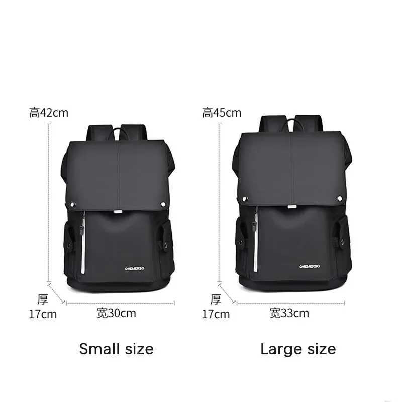 Men Double Shoulder Backpack Korean Fashion Business Laptop Backpack Large Capacity Waterproof Travel Backpack Schoolbag