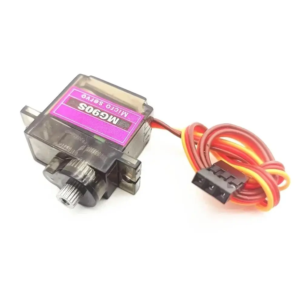 Servo de engranaje de Metal MG90S, 5/10/20 piezas, 180-360 grados, adecuado para vehículo, helicóptero, coche, camión, Buggy, Robot, avión de aire