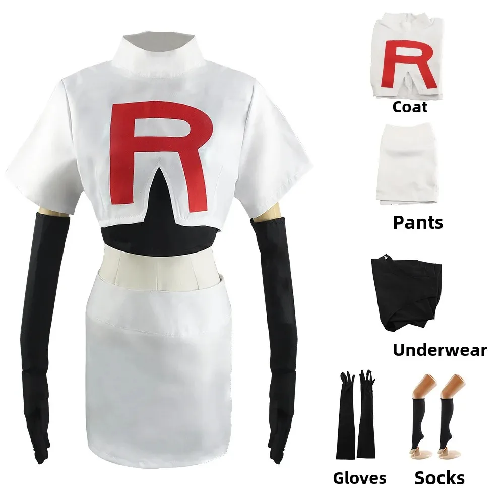 

Anime Team Rocket Cosplay Costume, Iconic Villain Outfit for Duo or Solo, Halloween Costume Conventions, and Cosplay Events