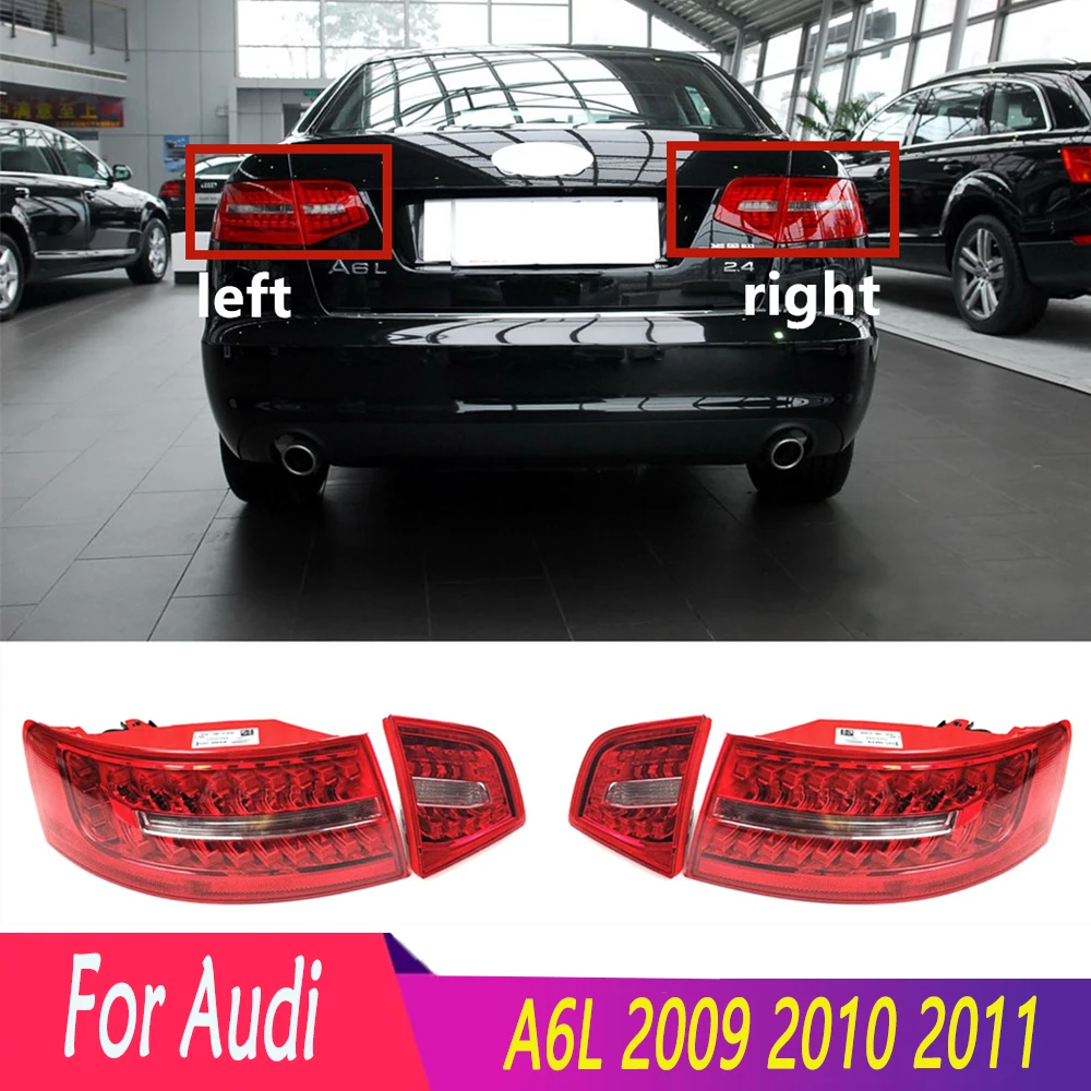 

For Audi A6L 2009 2010 2011 Rear Headlight Assemblies Brake Lampshades Reverse Lamp Anti Rear End Collision Lights