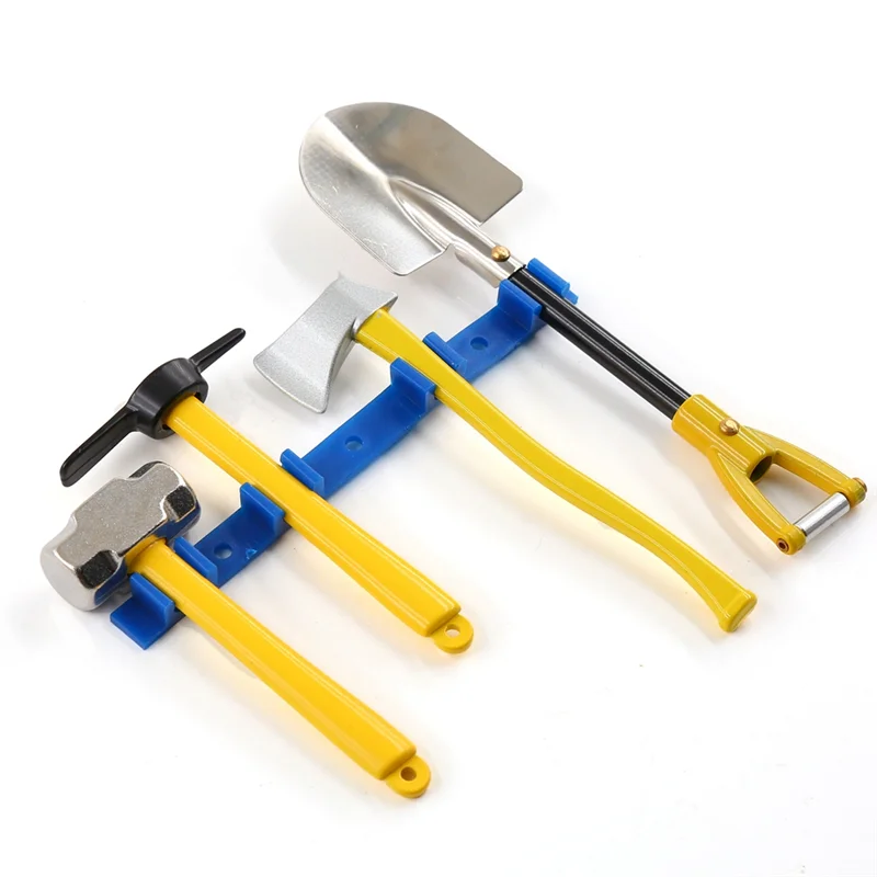 

Excellent-1/10 Scale Accessories Metal Shovel Hammer Pickaxe Axe-Set For RC Crawler Car Axial SCX10 TRX4 D90 CC01 Decoration Too