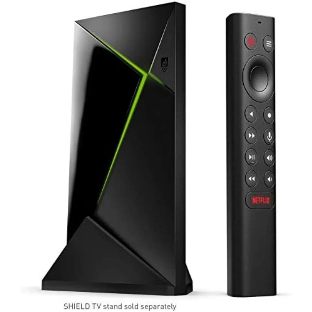 SHIELD Android TV Pro Streaming Media Player; 4K HDR movies, Dolby Vision-Atmos, AI-enhanced upscaling, GeForce NOW cloud gaming