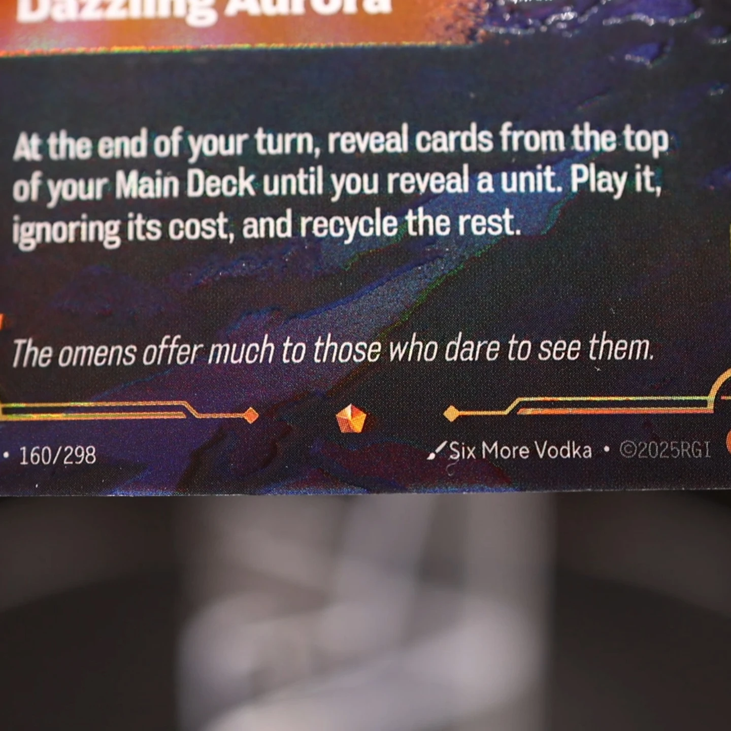 League of Legends Riftbound Dazzling-Aurora Card 3pcs