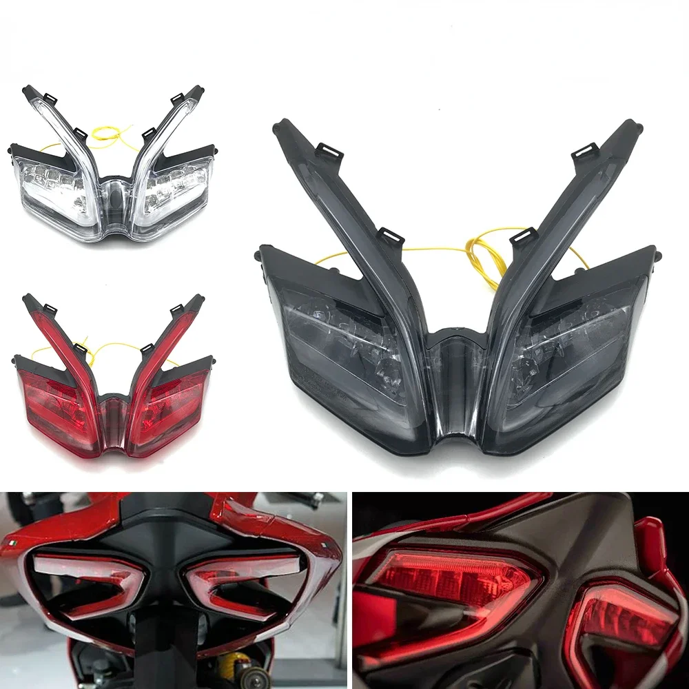 For DUCATI 899 959 1199 1199S 1199R 1299 Panigale Motorcycle LED Taillight Brake Light Rear Warning Lamp Turn Signal Light