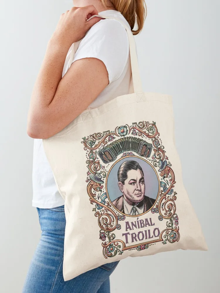 Anibal Troilo Tote Bag Fabric bag supermarket folding bag shoping