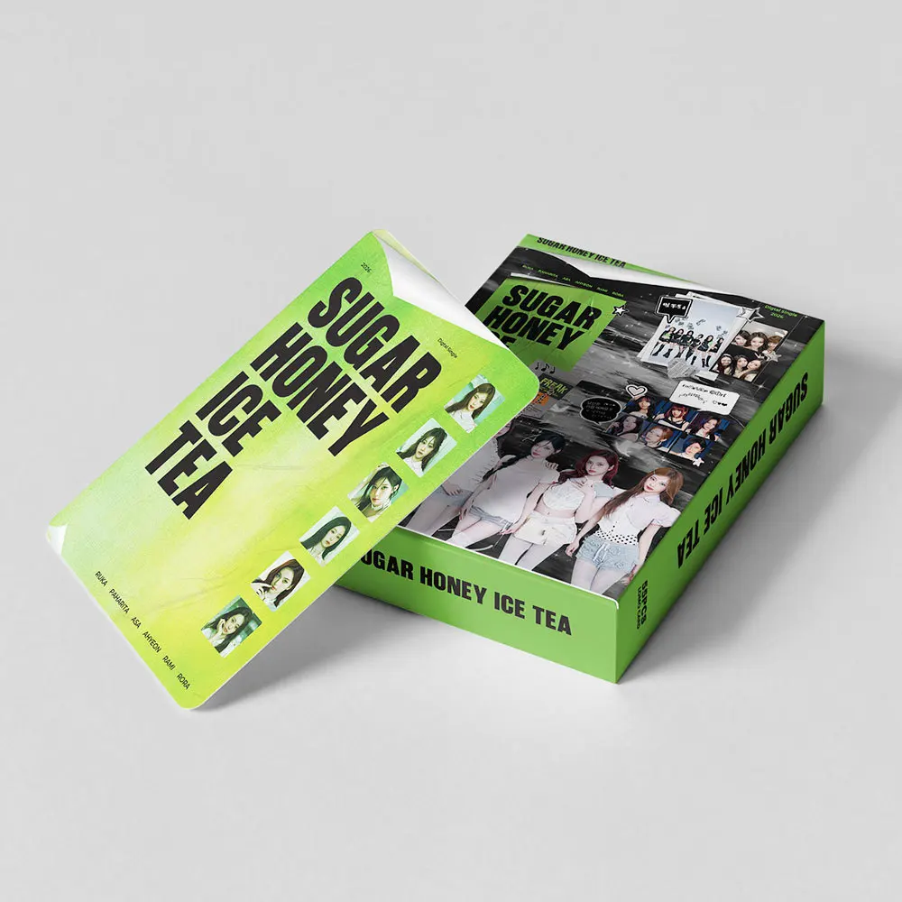 55 K-pop Girl Group Digital Single SUGAR HONEY ICE TEA Support LOMO Cards, Celebrity Photo Cards, Collectible Gifts image 2