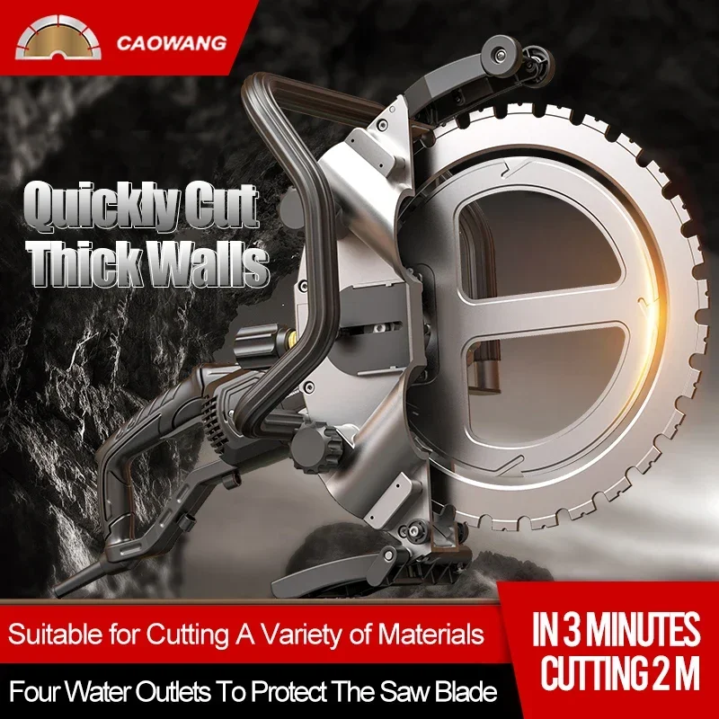 Nuova macchina da taglio per calcestruzzo con lama ad anello per sega circolare per piastrelle elettrica da 5200 W 290 mm di alta qualità