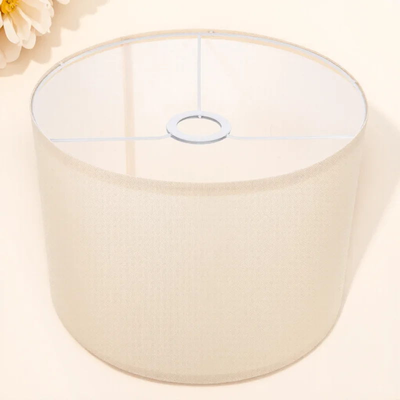 

Vintage Style Cloth Lampshade Replacement For Wall Floor Desk Lamp Dust-Proof Metal Fabric Light Cover Retro Decorative