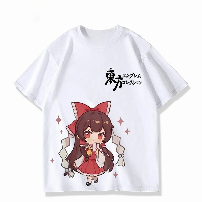 Touhou Project Cotton T-shirt personality Clothes New Model Anime T-shirt Yearround clothing Streetwear Short Sleeves Classic