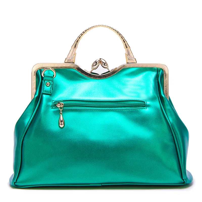 Women Fashion Colourful Big Flower Romantic Rose Metal Buckle Large Capacity Shoulder Bag Crossbody Bag Party Wedding Vacation