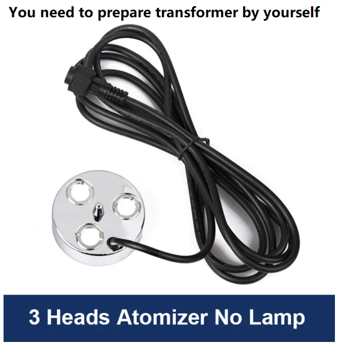 siwenyeden 3/5 kopf Ultraschall-luftbefeuchter Nebel Generator Nebel Maker Für Wasser Brunnen Teich Zerstäuber Diffusor Mit Bunten Lampe Vernebler 9
