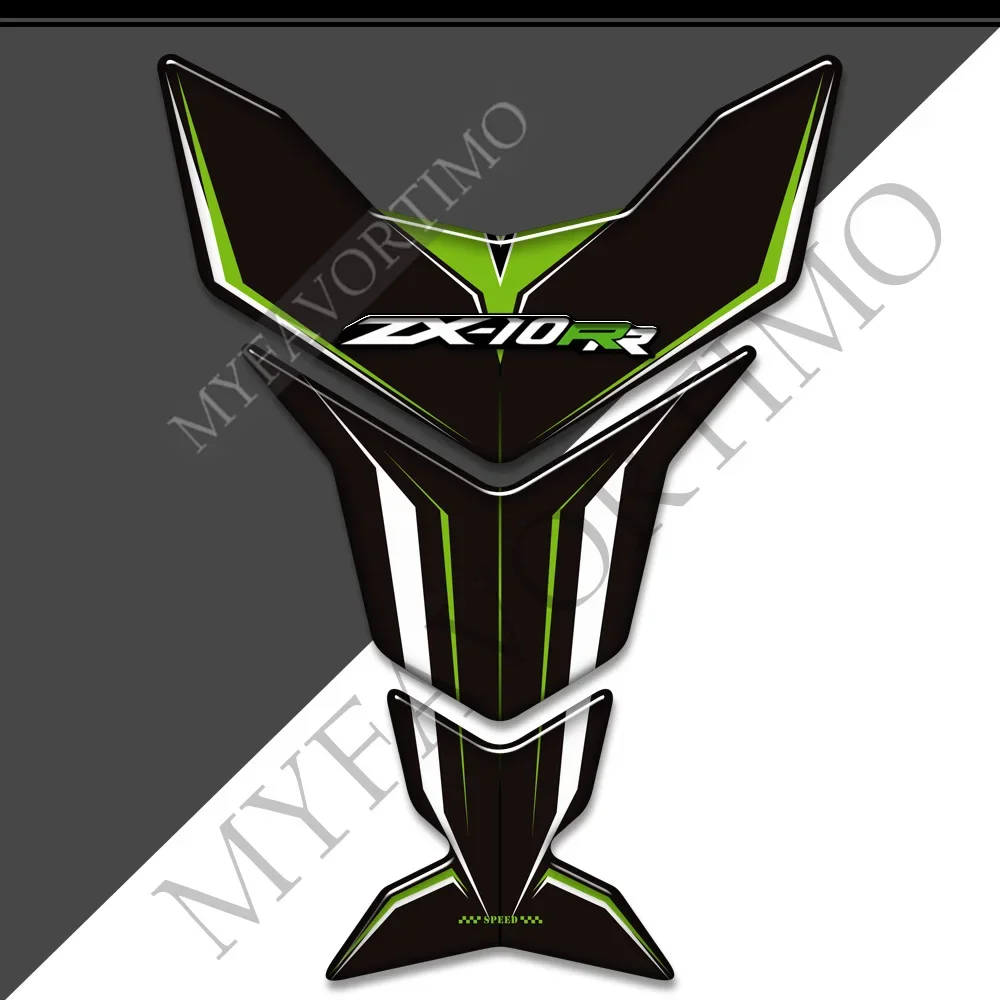 

For Kawasaki Ninja ZX-10RR Emblem Badge Logo Decal Stickers ZX10RR ZX 10RR Tank Pad-2016 2017 2018 2019 2020 2021