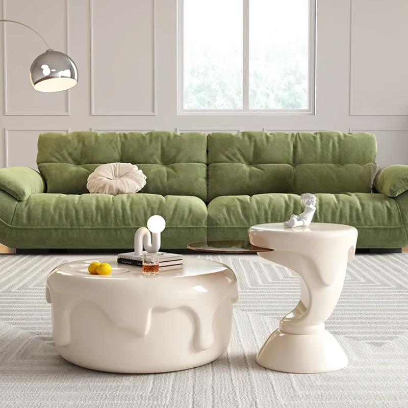 

Coffee Table Light Luxury Creativity Service Dining Night Middle Modern Tables Room Desks Mini Lightweight Home Furniture Mesa