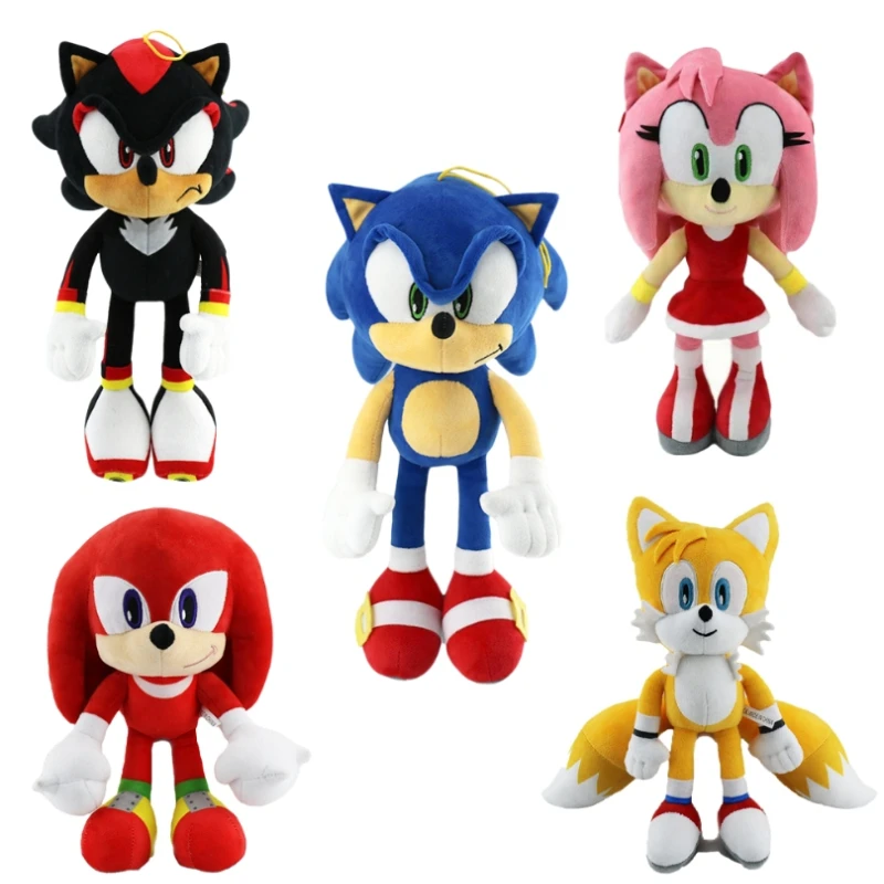

New Arrivals Super Sonic Dolls Cartoon Anime The Hedgehog Plush Shadow Amy Rose Knuckle Tail Plush Sonic Doll Gifts for Kids