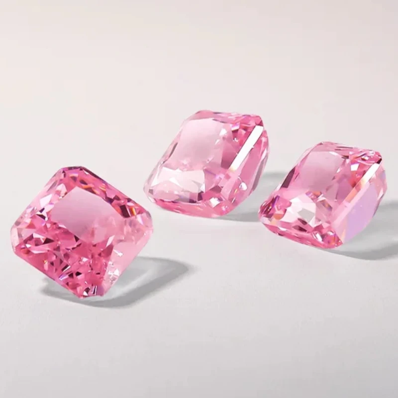 

5pcs 5x5mm 5A Square Octangle Radiant Crushed Ice Cut Cubic Zirconia Stones Loose CZ Synthetic Gemstones for Jewelry Making