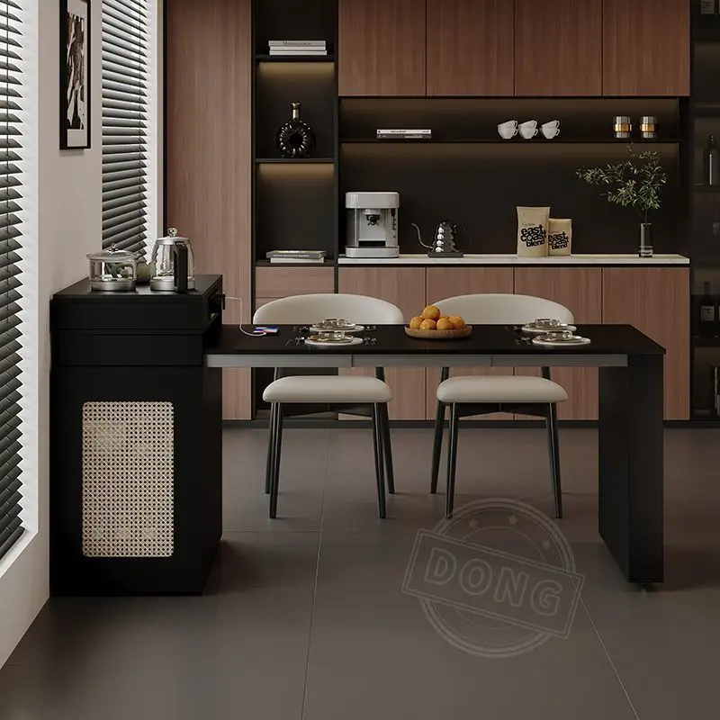 

Обеденные столы из массива дерева, встроенные компактные обеденные столы, многофункциональная мебель для дома Tavoli Da Pranzo ZY40CZ