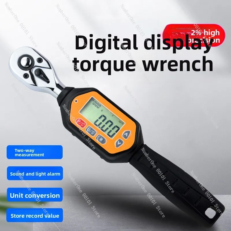 High Precision Preset Adjustable Digital Torque Wrench, Professional Hand Tool for Auto Repair and Bolt Tightening Operations