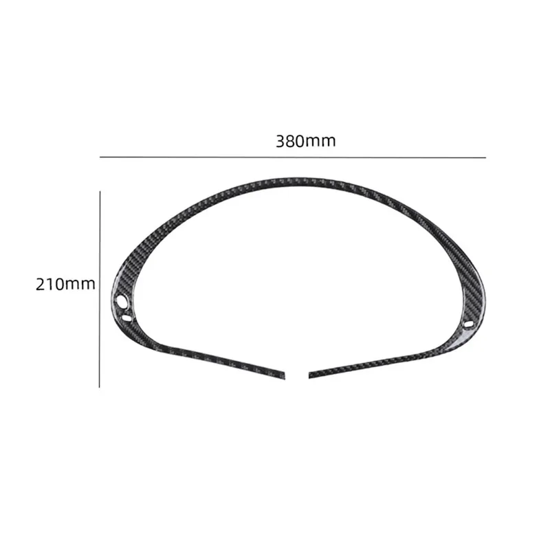 Carbon Fiber Speedometer Surround Stickers For Mercedes Benz C-CLASS C CLASS W203 2005-2007 Car Interior Decorative Accessories view 2